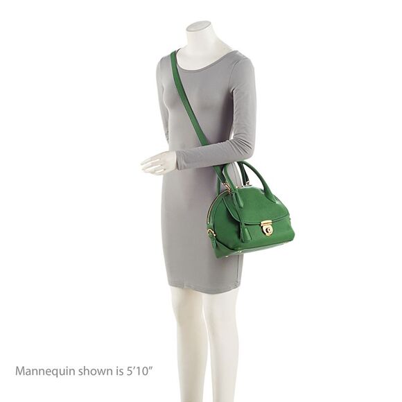 Salvatore Ferragamo Leather Fiamma Small Satchel - Picture 5 of 15